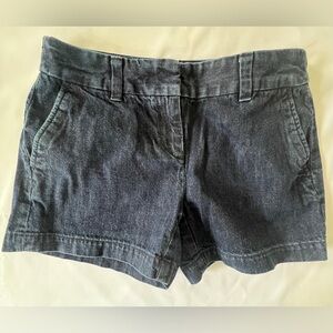 LOFT Dark Wash Denim Shorts - Classic Navy